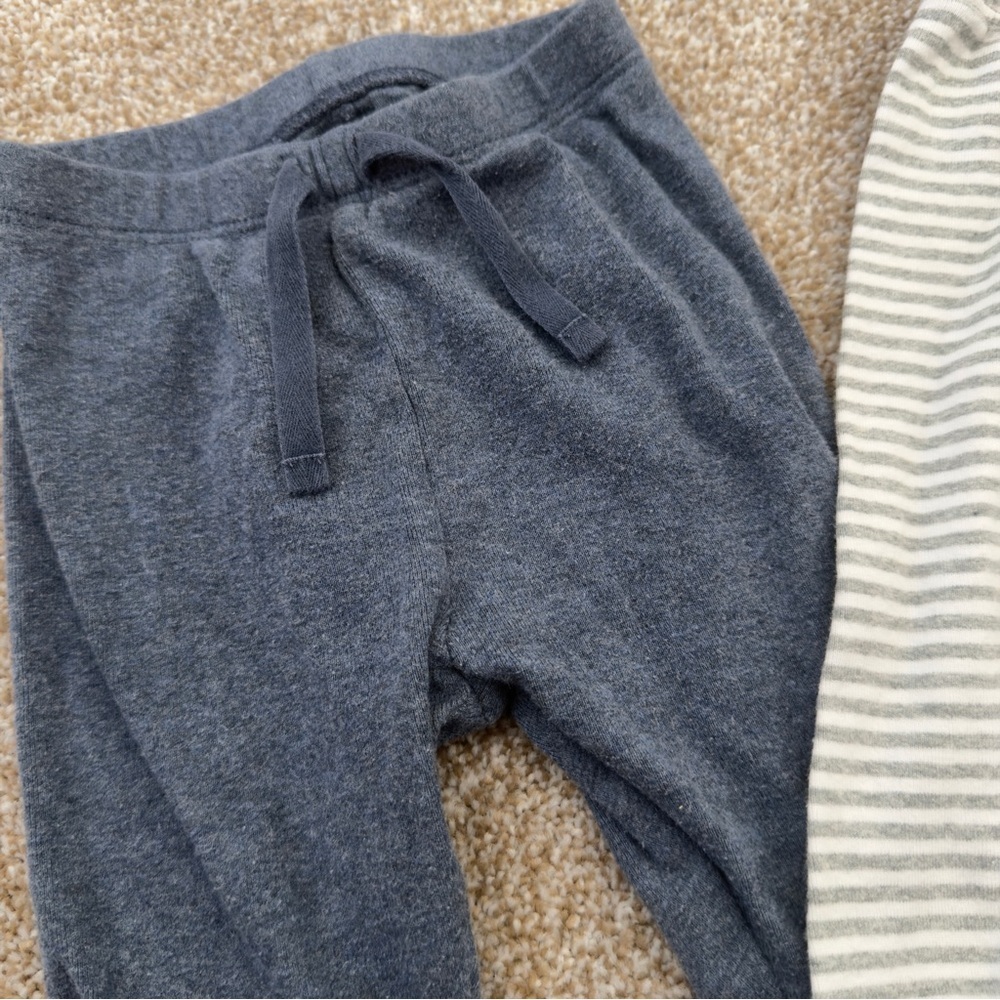 Baby Gap Pants 6-12M Organic Cotton Joggers Drawstring Bundle - Picture 3 of 12